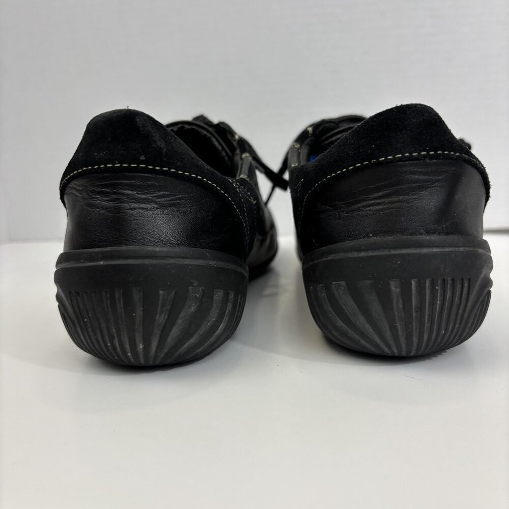 Birkenstock Footprints Leather Lace Up Walking Shoes Womens 8 39 Black Sneakers - Picture 9 of 12